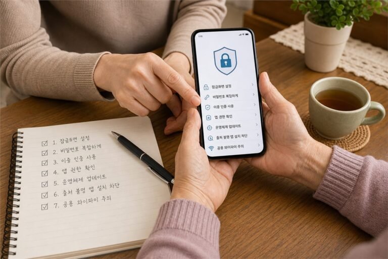 부모님 스마트폰 기본 보안 설정 대표 이미지